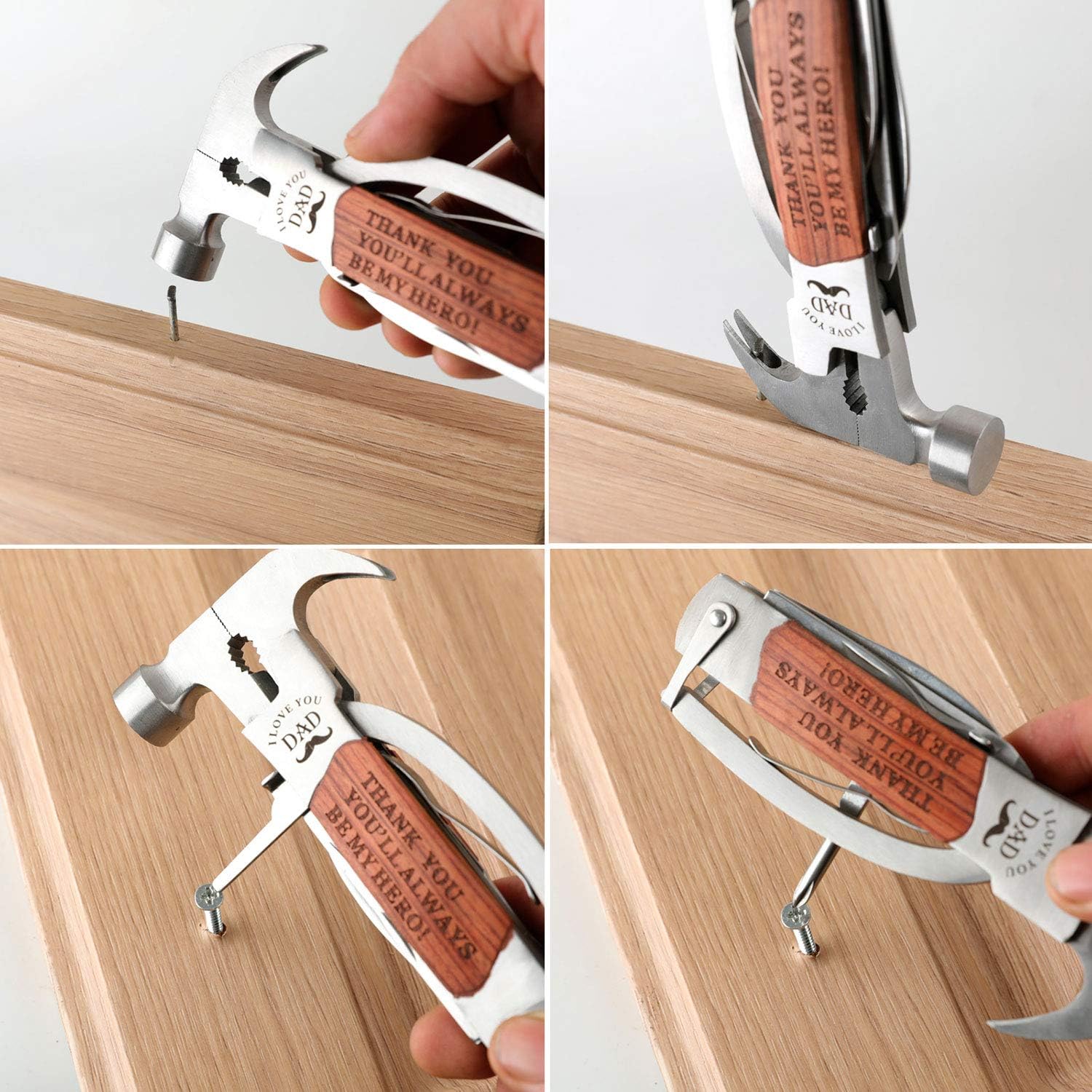 9379 Fathers Day Gifts, Dad Birthday Gifts for Dad from Daughter Son, All in One Tools Hammer Multitool, Opener Screwdriver, Cool Gadget Christmas Gifts Stocking Stuffer for Men, Outdoor Camping 9379 Fathers Day Gifts, Dad Birthday Gifts for Dad from Daughter Son, All in One Tools Hammer Multitool, Opener Screwdriver, Cool Gadget Christmas Gifts Stocking Stuffer for Men, Outdoor Camping